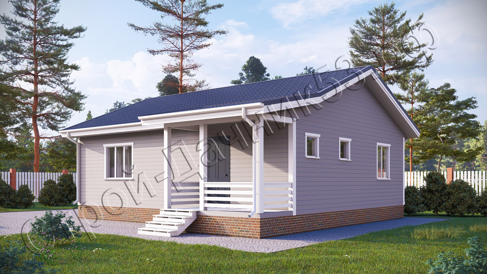 Проект каркасно-щитового дома Д–31